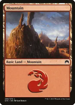 Mountain #268 2x FOIL ORI MTG Magic Origins Basic Land MINT red - Image 1