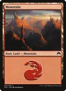 Mountain #267 4x FOIL ORI MTG Magic Origins Basic Land MINT red - Image 1