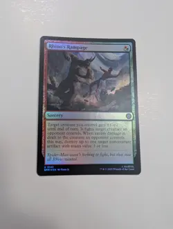 MTG - Rhino's Rampage (Foil) - Marvel's Spider-Man NM/M Condition - Image 1