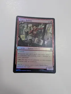 MTG - Angry Rabble (Foil) - Marvel's Spider-Man NM/M Condition - Image 1