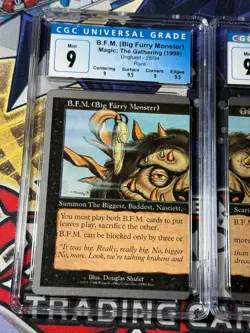 Magic MTG CGC 9 B.F.M. Big Furry Monster Set 28 & 29 Rare Unglued Clean - Image 2