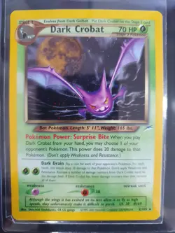 Dark Crobat 2/105 Holo - Neo Destiny Set - Pokemon Card - Excellent Condition - Image 1