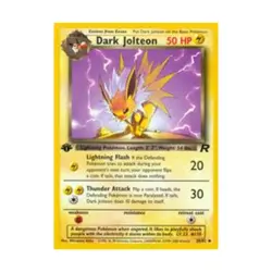 Pokemon Pokemon Team Rocket Dark Jolteon (U) #38 (1st Ed) NM - Image 1