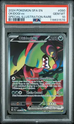 2024 POKEMON SFA EN-SHROUDED FABLE SPECIAL ILLUSTRATION RARE OKIDOGI EX PSA 10 - Image 1