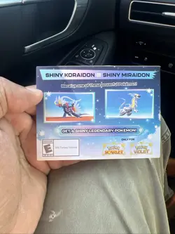 *Early * Shiny Miraidon/Koraidon Code GameStop Pokemon Promo NM - Image 1