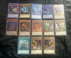 Yu-Gi-Oh! Yugioh Card Lot 13 Dark Magicians Exodia Ra Blue Eyes Chaos Dragon NM - Image 1