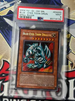 Yugioh PSA 9 Blue-Eyes Toon Dragon SRL-EN000 'EN' 2004 Secret Rare - Image 2