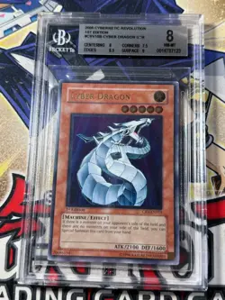 Yugioh BGS 8 Cyber Dragon CRV-EN015 1st Edition Ultimate Rare - Image 1