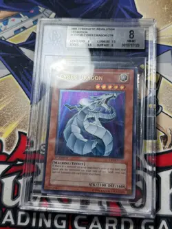 Yugioh BGS 8 Cyber Dragon CRV-EN015 1st Edition Ultimate Rare - Image 2
