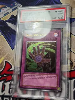 Yugioh PSA 9 Null and Void SOD-EN057 1st Edition Ultimate Rare - Image 2