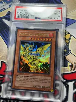 Yugioh PSA 9 Sacred Phoenix of Nephthys FET-EN005 1st Edition Ultra Rare - Image 2