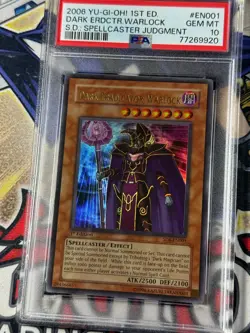 Yugioh PSA 10 Dark Eradicator Warlock SD6-EN001 1st Edition Ultra Rare - Image 3
