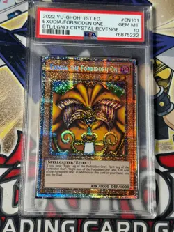 Yugioh PSA 10 Exodia the Forbidden One BLCR-EN101 Starlight Rare 1st Edition - Image 1