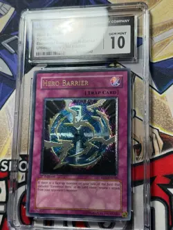 Yugioh CGC 10 Hero Barrier EEN-EN049 1st Edition Ultimate Rare - Image 2