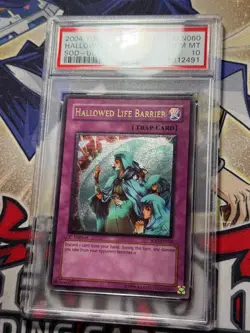 Yugioh PSA 10 Hallowed Life Barrier SOD-EN060 1st Edition Ultimate Rare - Image 2