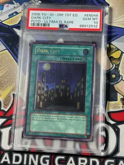 Yugioh PSA 10 Dark City POTD-EN048 1st Edition Ultimate Rare - Image 1
