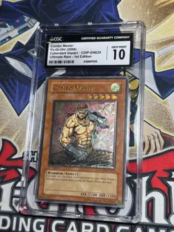 Yugioh CGC 10 Combo Master CDIP-EN029 1st Edition Ultimate Rare - Image 3