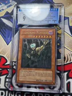 Yugioh CGC 9 Lightning Punisher CDIP-EN026 1st Edition Ultimate Rare CLEAN - Image 2