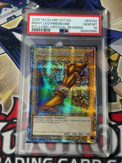 Yugioh PSA 10 Right Leg of the Forbidden One BLCR-EN102 Starlight Rare 1st Ed - Image 1