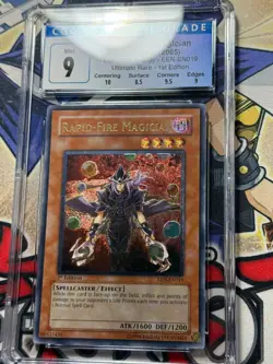 Yugioh CGC 9 Rapid-Fire Magician EEN-EN019 1st Edition Ultimate Rare Clean - Image 2
