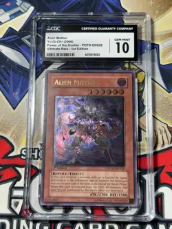 Yugioh CGC 10 Alien Mother POTD-EN028 1st Edition Ultimate Rare - Image 1