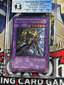 Yugioh CGC 9.5 Elemental Hero Darkbright TAEV-EN042 1st Edition Ultimate CLEAN - Image 3
