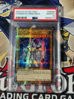 Yugioh PSA 10 Elemental Hero Neos TN23-EN006 Limited Edition QCSR - Image 1