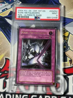 Yugioh PSA 9 Rare Metalmorph RDS-EN052 1st Edition Ultimate Rare - Image 1