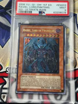 Yugioh PSA 9 Raviel, Lord of Phantasms SOI-EN003 1st Edition Ultimate Rare - Image 2