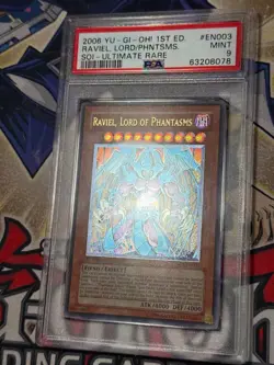 Yugioh PSA 9 Raviel, Lord of Phantasms SOI-EN003 1st Edition Ultimate Rare - Image 5