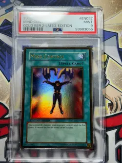 Yugioh PSA 9 Mind Control GLD2-EN037 Gold Rare - Image 2