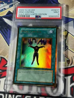 Yugioh PSA 9 Mind Control GLD2-EN037 Gold Rare - Image 3