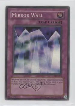 Mirror Wall (SR) Unlimited YuGiOh Pharaoh's Servant #PSV-016 2002 - Image 1