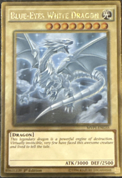 Blue-Eyes White Dragon MVP1-ENG55 Gold Rare 1st Edition YuGiOh TCG Card - Image 1