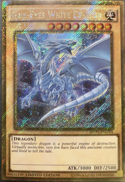 Blue-Eyes White Dragon [MVP1-ENGV4] Gold Secret Rare 1st Edition YuGiOh TCG Card - Image 1