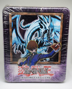 G1N 2003 YuGiOh Blue Eyes White Dragon Collectible Tin SEALED Boosters Vintage - Image 1