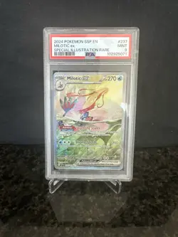 Milotic EX SAR Surging Sparks 2024 SV8 PSA 9 Mint Pokemon Card 202/191 - Image 1