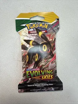 Pokemon TCG Sword & Shield Pack Evolving Skies Booster Pack - 10 Cards 820650808784 - Image 1