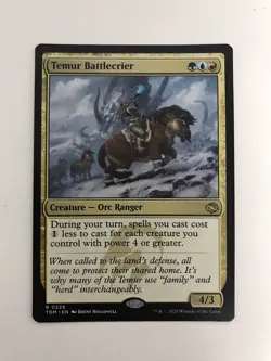 Temur Battlecrier MTG Magic the Gathering Card NM Near Mint TDM - Image 1