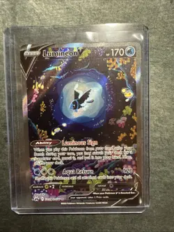 Pokemon Lumineon v Crown Zenith Galarian Gallery Holo Ultra Rare Card #GG39/GG70 - Image 1