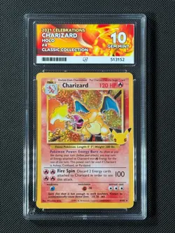 ACE 10 Charizard 4/102 Holo Pokemon Card Celebrations Collection GEM MINT - Image 1