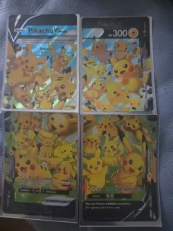 Pikachu V Union Full Set SWSH139 SWSH140 SWSH141 SWSH142 Promo Pokemon Cards TCG - Image 1