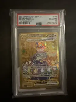 Pokemon Stellar Crown Terapagos EX Gold Hyper Card 173/1422024 - Image 1
