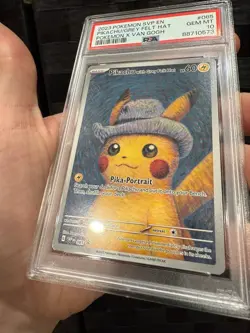 PSA 10 Pokemon Pikachu Grey Felt Hat Promo Card Van Gogh Museum Pokemon Card #85 - Image 5