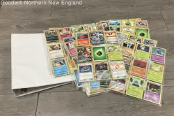 Lot of 486 Pokemon Cards Including Holo in Generic Binder w/ 9-Pocket Card Pages - Image 1