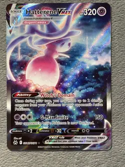 Hatterene VMAX GG47/GG70 Crown Zenith Full Art Textured Rare Holo Pokemon Card - Image 1
