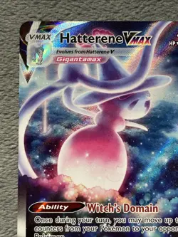 Hatterene VMAX GG47/GG70 Crown Zenith Full Art Textured Rare Holo Pokemon Card - Image 4