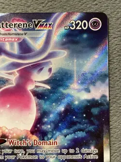 Hatterene VMAX GG47/GG70 Crown Zenith Full Art Textured Rare Holo Pokemon Card - Image 5