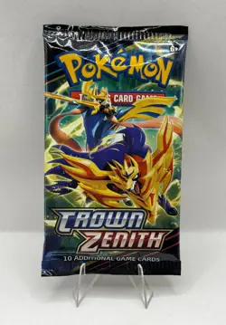 Pokemon Crown Zenith Booster Pack - 10 Cards / Pack - NEW / SEALED - Image 1