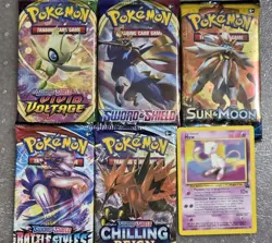 5 New Pokemon Booster packs And 1 Promo Card,,Chilling Reign, Battle Styles - Image 3